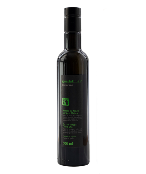 Caja de 6 botellas de 500 ml Willy DOP AOVE Temprano Etiqueta Negra | Aceites Guadalimar
